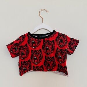 Nooworks Kids Wolf Crop Top